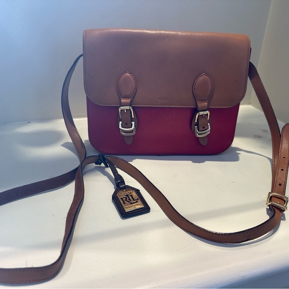 Vintage Lauren Ralph Lauren Leather Crossbody Bag - Picture 2 of 9